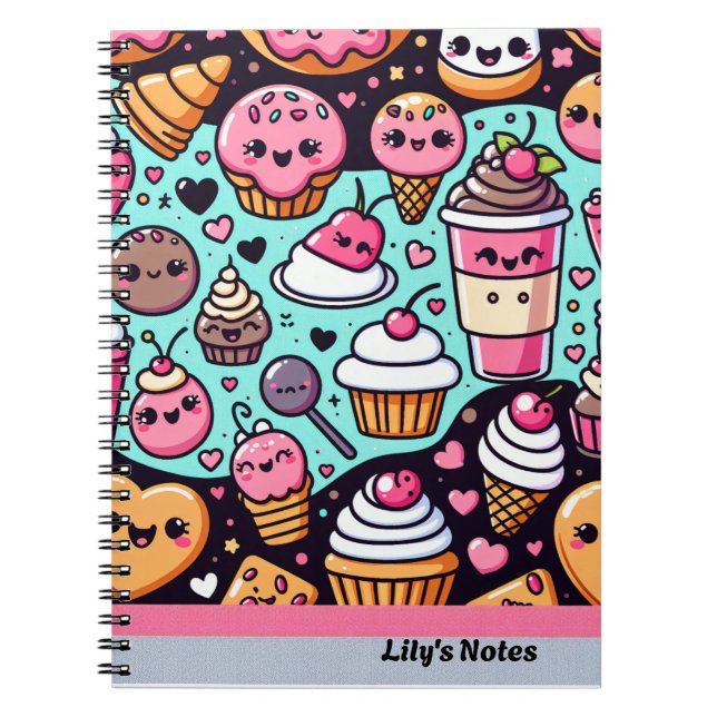 Carnet Lily's Notes de mignons Desserts (Devant)