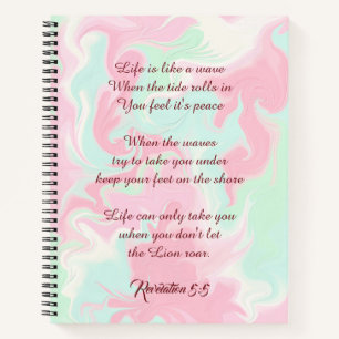 Carnet Lime Blend Marble Journal.. La vie est comme une v