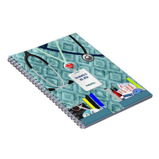 Carnet L'infirmière personnalisée empoche le bleu et le