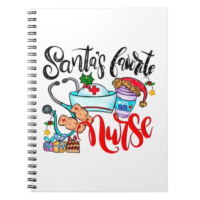Carnet L'infirmière préférée de père Noël (Devant)