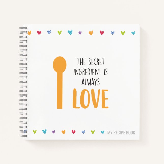 Carnet L'ingrédient secret est toujours LOVE - Recette (Devant)
