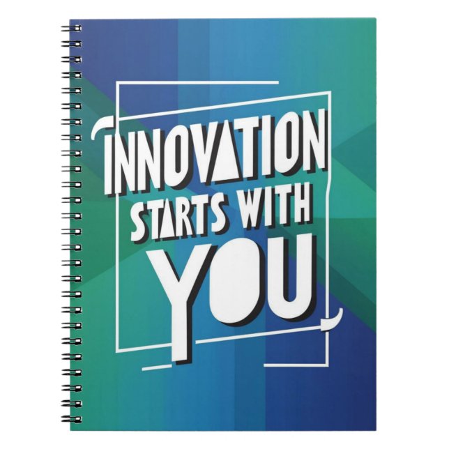 Carnet L'innovation commence avec vous option 1 (Devant)
