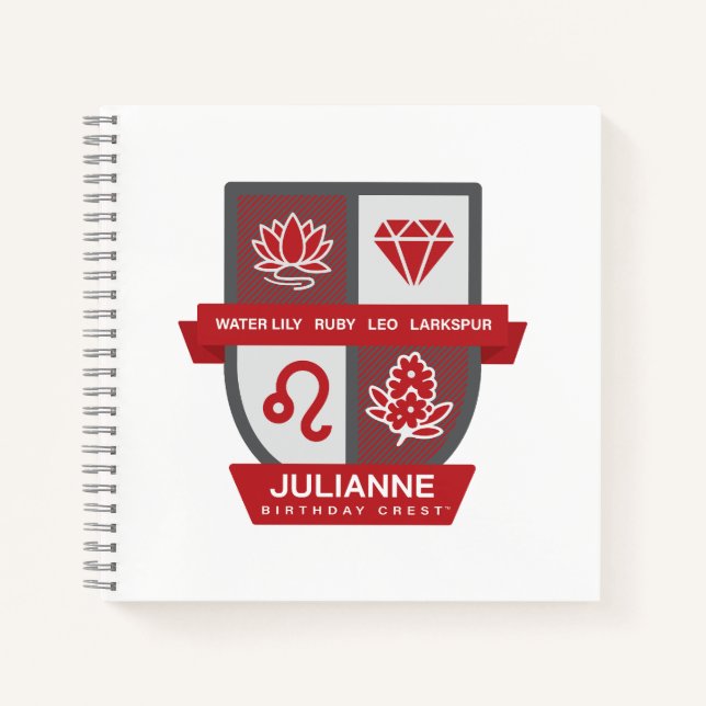 Carnet L'insigne d'anniversaire Léo™ pour le 23-31 juille (Devant)