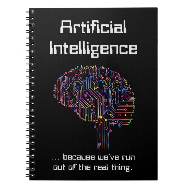 Carnet L'intelligence artificielle contre la réalité (Devant)