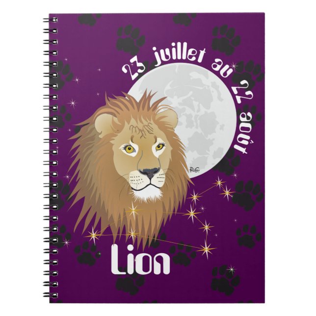 Carnet Lion 23 juillet 22 (Devant)