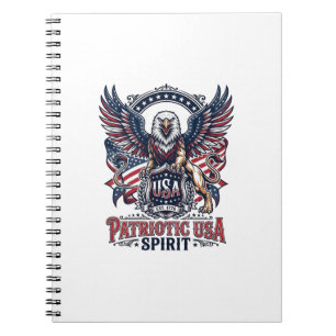Carnet Lion Aigle Patriotique Hybride Animal Gardien Patr