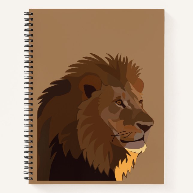 Carnet Lion Animal Faune Lion (Devant)
