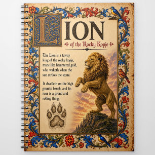 Carnet Lion, Art du Bestiaire Médiéval