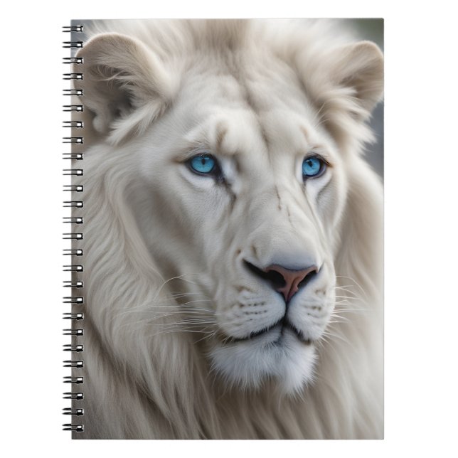Carnet Lion blanc (Devant)