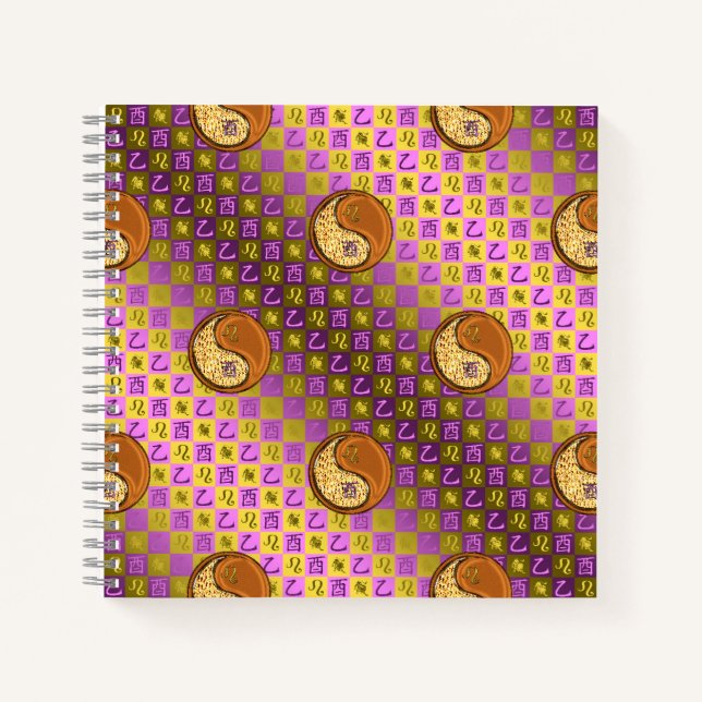 Carnet Lion & Coq de Bois (Devant)