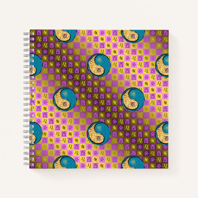 Carnet Lion & Coq d'Eau (Devant)