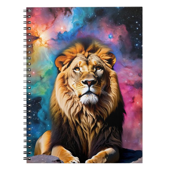 Carnet Lion cosmique (Devant)