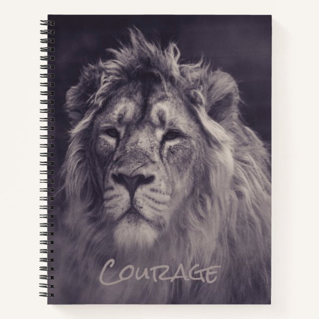 Carnet Lion Courage Roi de la Jungle (Devant)