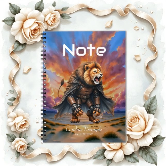 Carnet Lion Cyber des Terres Désolées  (Créateur téléchargé)
