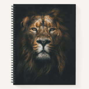 Carnet Lion Dark Arrière - plan Photo