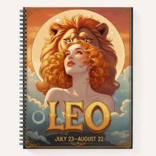 Carnet Lion dim leo juillet août Anniversaire