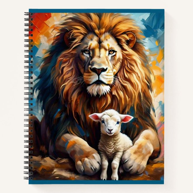 Carnet Lion et agneau (Devant)