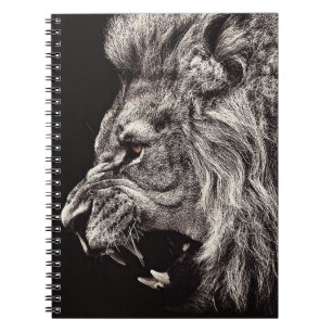 Carnet Lion homme en colère
