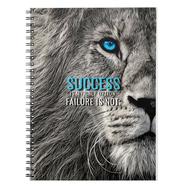 Carnet Lion Lover Success est ma seule option (Devant)