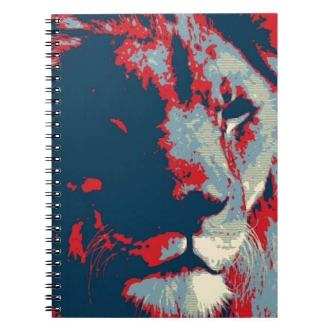 Carnet Lion Pop Art (Devant)