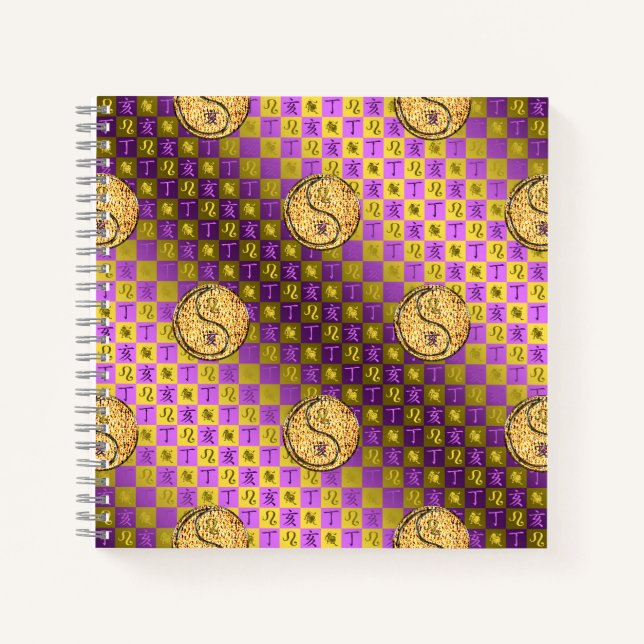 Carnet Lion & Sanglier de feu (Devant)