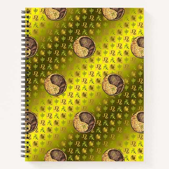 Carnet Lion & Singe Terre (Devant)