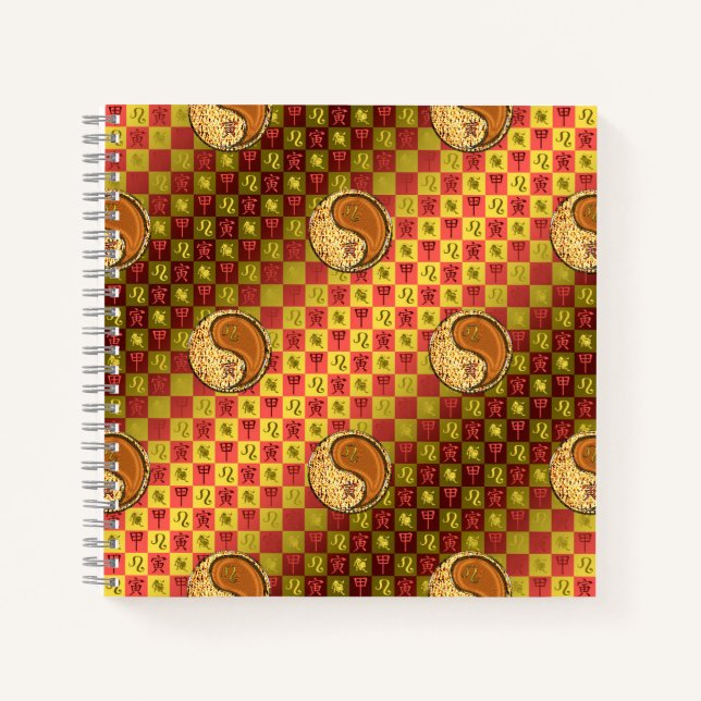 Carnet Lion & Tigre de Bois (Devant)