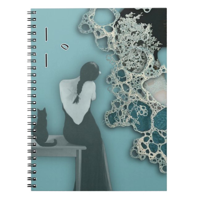 Carnet Liquid Blue Reverie — Contemporary Art Collection (Devant)
