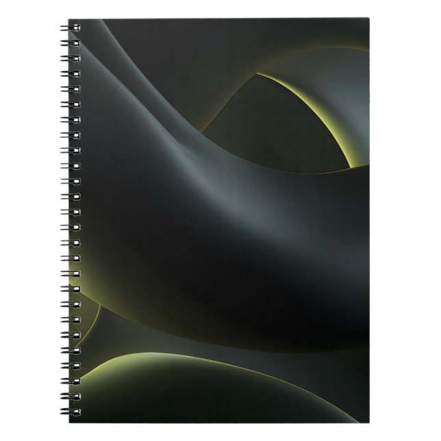 Carnet Liquid Chrome Abstract: Dark Iridescence (Devant)