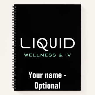 Carnet Liquid Wellness & IV Notebook - Black