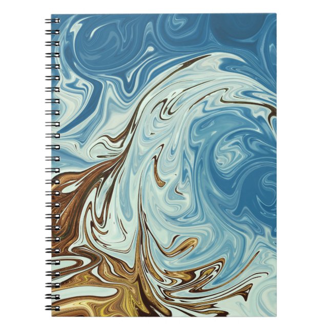 Carnet Liquide pour motif abstrait (Devant)