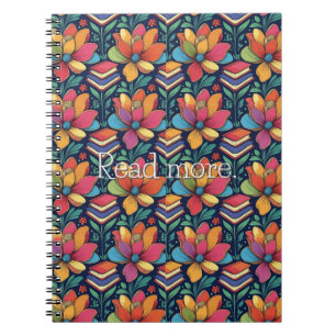 Carnet Lire plus avec Fleurs