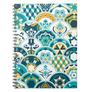 Carnet Lisbonne géométrique Azulejo tuile motif, portugai