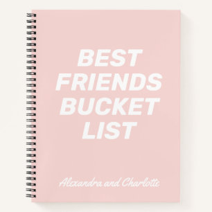 Carnet Liste de rêves Meilleures amies Rose poudré Person