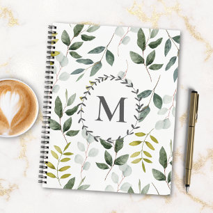 Carnet Liste de tâches à faire avec motif de feuilles ver
