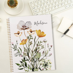 Carnet Liste de tâches pour bouquet de fleurs sauvages sé