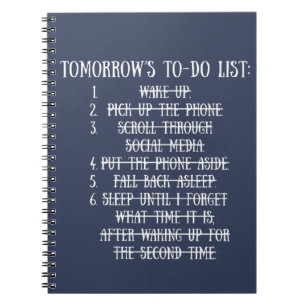 Carnet Liste de tâches pour demain