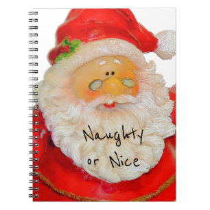Carnet Liste vilaine ou Nice de Noël de père du père noël