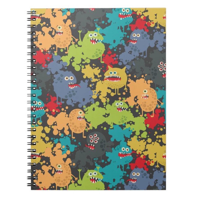 Carnet Little cute funny monsters (Devant)