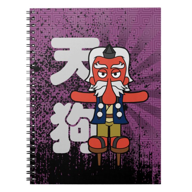 Carnet Little Daitengu Yokai Grunge (Devant)