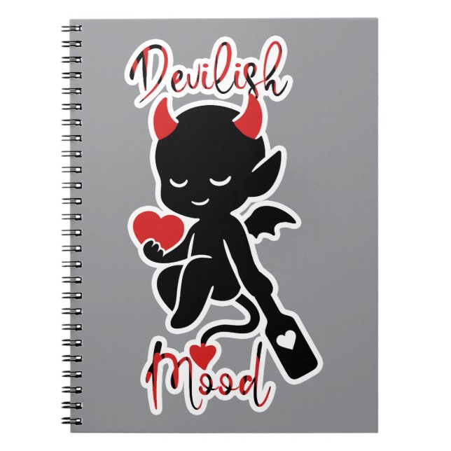 Carnet Little Devil Baddie Love Paddle "Dévilish Mood" (Devant)