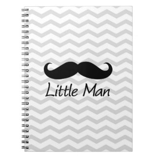 Carnet Little Man Mustache Chevron mignons Garçons