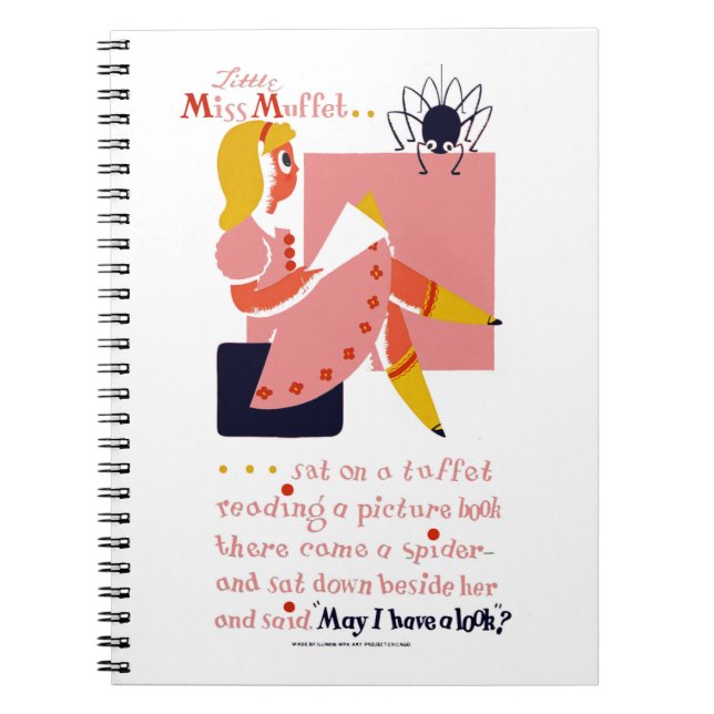 Carnet Little Miss Muffet (Devant)
