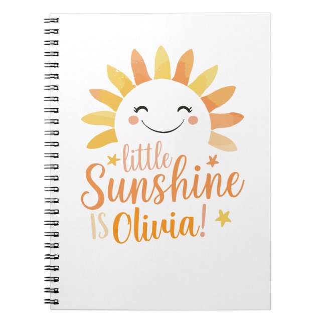 Carnet Little Sunshine SpiralNotebook personnalisé (Devant)