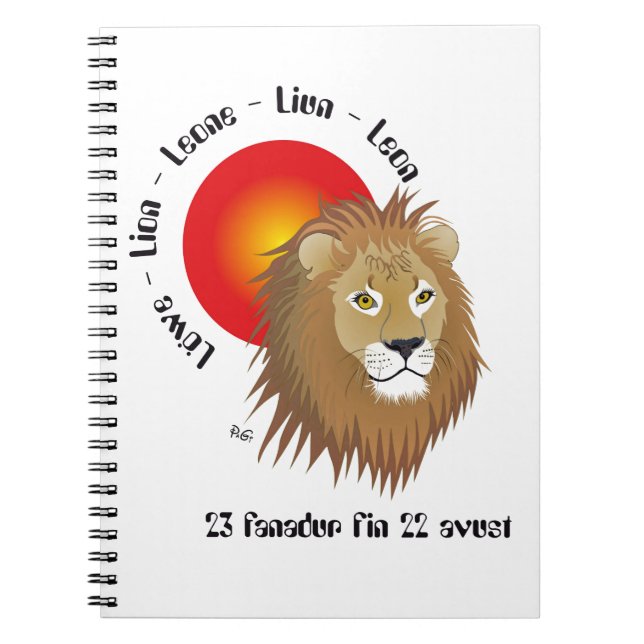Carnet Liun 23 fanadur fin (Devant)