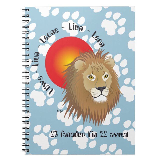 Carnet Liun 23 fanadur fin (Devant)