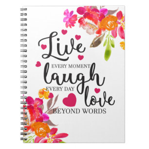 Carnet Live Laugh Love