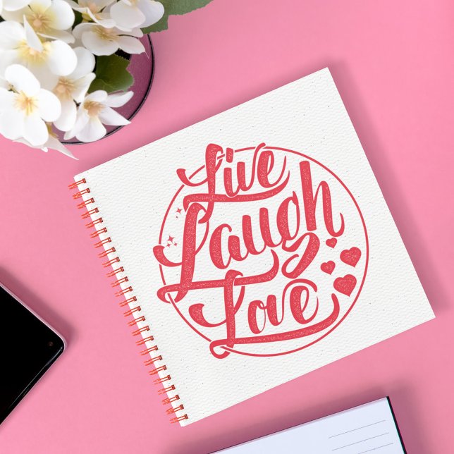 Carnet Live Laugh Love (Créateur téléchargé)