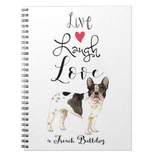 Carnet Live Laugh Love a French Bulldog