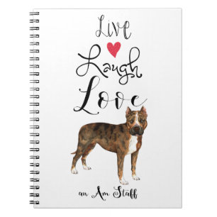Carnet Live Laugh Love an Am Staff Notebook